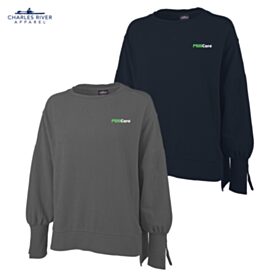 CR Ladies' Camden Spliced Crew Neck Sweatshirt. 5523