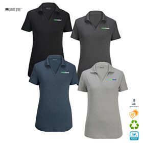 Point Grey Ladies' Recycled Heather Polo. 5592 - DF/LC