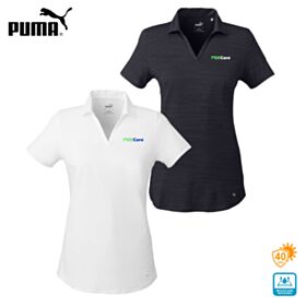 Puma Ladies' Cloudspun Free V-neck Polo. 597695
