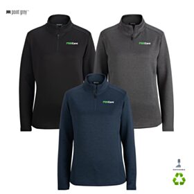 Point Grey Ladies' Double-Knit 1/4-Zip. 6482