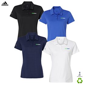 Adidas Ladies' Textured Stripe Polo. A707 - DF/LC