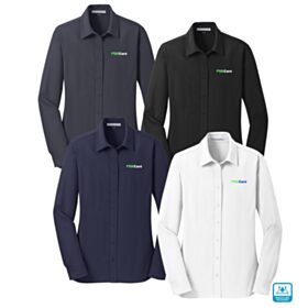 Ladies' Dimension Knit Dress Shirt. L570