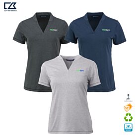 C&B Ladies' Forge Recycled Four-Way Stretch Heathered Blade Top. LCK00153 - DF/LC