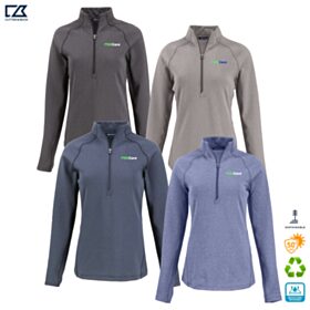 C&B Ladies' Peshastin Fleece Lined Recycled 1/2-Zip Pullover. LCK00182 - DF/LC