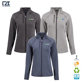 C&B Ladies' Peshastin Fleece Lined Recycled Full-Zip Jacket. LCK00200