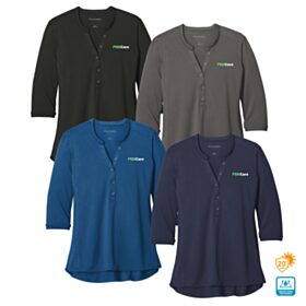 Ladies' UV Choice Pique Henley. LK750