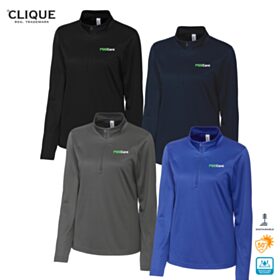 Clique Ladies' Spin Eco Performance 1/2-Zip Pullover. LQK00085 - DF/LC