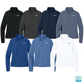 Ladies' Sport-Wick Stretch 1/4-Zip Pullover. LST850