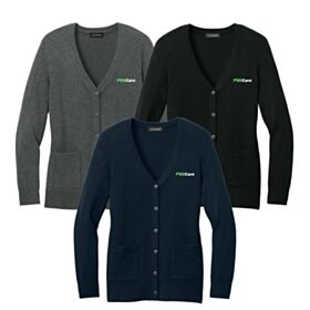 Ladies' Easy Care Button-Up Cardigan Sweater. LSW4150