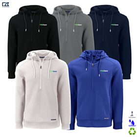 C&B Men's Roam Recycled Buttery-Soft Knit 1/2-Zip Hooded Pullover. MCK01279