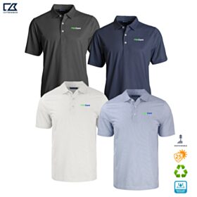 C&B Mens Pike Symmetry Print Recycled Polo. MCK01284 - DF/LC