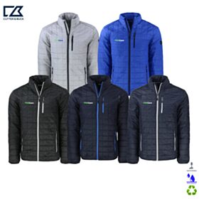 C&B Men's Rainier Insulated Recycled Full-Zip Puffer Jacket. MCO00018 - EMB/RC