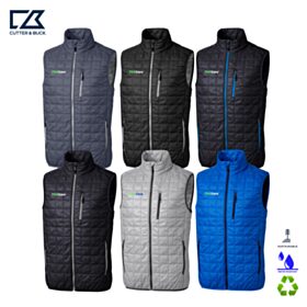 C&B Men's Rainier Insulated Recycled Full-Zip Puffer Vest. MCO00019 - EMB/RC