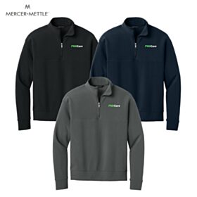 Mercer+Mettle Linear Texture 1/4-Zip. MM3040