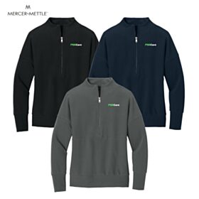 Mercer+Mettle Ladies' Linear Texture 1/4-Zip. MM3041