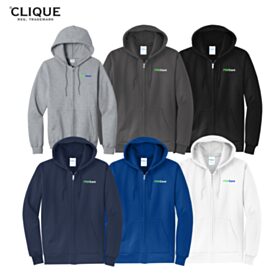Fleece Full-Zip Hooded Sweatshirt. PC78ZH