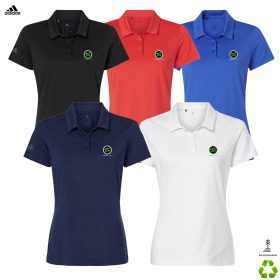 Adidas Ladies' Textured Stripe Polo. A707 - DF/LC