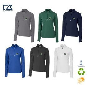 C&B Ladies' Traverse Stretch Eco 1/4-Zip Pullover. LCK00033 -DF/LC
