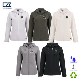C&B Ladies' Roam Recycled Knit Hooded Full-Zip . LCK00194