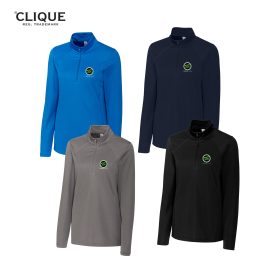 Clique Ladies' Ice Tech 1/2-Zip Pullover. LQK00084 -DF/LC