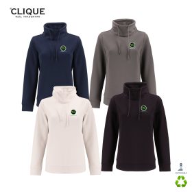 Clique Ladies' Haven Recycled High Collar Sweatshirt. LQK00090