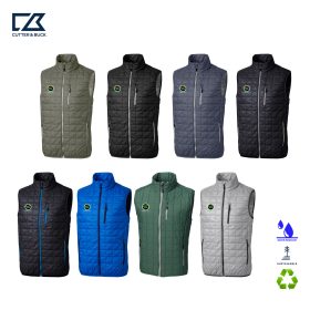 C&B Men's Rainier Insulated Recycled Full-Zip Puffer Vest. MCO00019 -EMB/RC