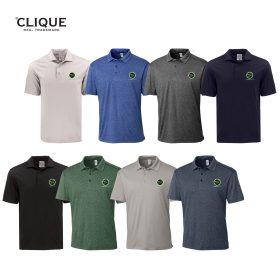 Clique Charge Active Men's Short Sleeve Polo. MQK00096 -DF/LC