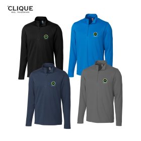 Clique Mens Ice Pique 1/2-Zip Tech . MQK00098 -DF/LC