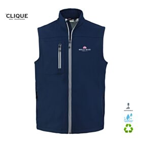 Clique Men's Telemark Recycled Stretch Softshell Vest. MQO00076