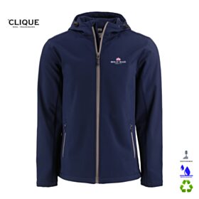 Clique Men's Tempo Stretch Full-Zip Softshell Hooded Jacket. MQO00086