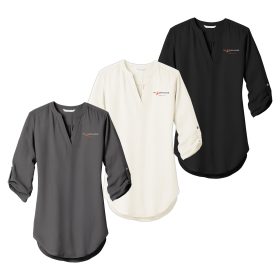  Ladies' 3/4-Sleeve Tunic Blouse. LW701