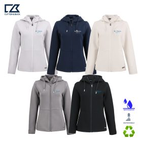 C&B Ladies' Roam Recycled Knit Hooded Full-Zip . LCK00194