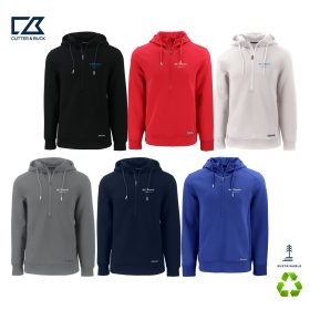 C&B Men's Roam Recycled Knit Half Zip hooded Pullover. MCK01279