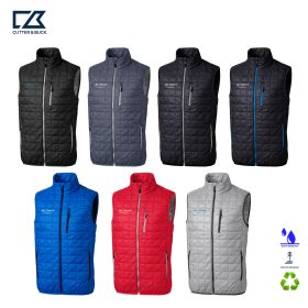 C&B Men's Rainier Insulated Recycled Full-Zip Puffer Vest. MCO00019 -EMB/RC