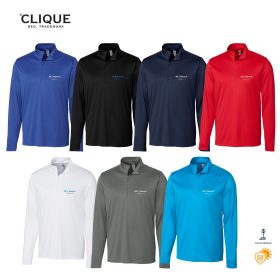 Clique Mens Spin Eco Performance 1/2-Zip . MQK00099 -DF/LC
