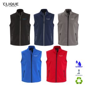 Clique Mens Tempo Stretch Full-Zip Softshell Vest. MQO00085
