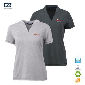 C&B Ladies' Forge Recycled Four-Way Stretch Heathered Blade Top. LCK00153 - DF/LC