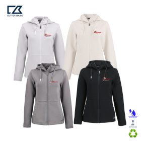 C&B Ladies' Roam Recycled Knit Hooded Full-Zip . LCK00194