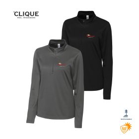 Clique Ladies' Spin Eco Performance 1/2-Zip Pullover. LQK00085 -DF/LC