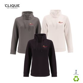 Clique Ladies' Haven Recycled High Collar Sweatshirt. LQK00090