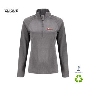 Clique Ladies' Dash Recycled 1/4-Zip Sweatshirt. LQK00093 - DF/LC