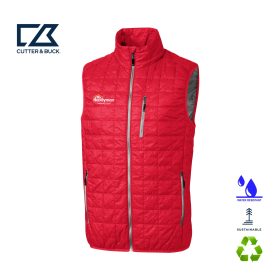 C&B Men's Rainier Insulated Recycled Full-Zip Puffer Vest. MCO00019 -EMB/RC