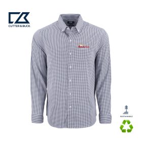 C&B Men's Skyline Recycled Gingham Long Sleeve Dress Shirt. MCW00236