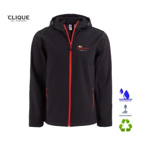 Clique Mens Tempo Stretch Full-Zip Softshell Hooded Jacket. MQO00086