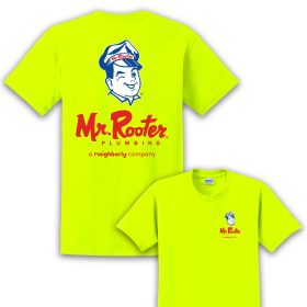 Adult High Vis Short Sleeve T-shirt.  PC55 - DF/LC/FB