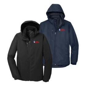 Men's Vortex Waterproof 3-in-1 Jacket. J332 - EMB/2LOC