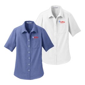 Ladies' Short Sleeve Oxford Shirt. L659