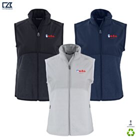 C&B Ladies' Hunts Point Recycled Fleece Hybrid Vest. LCK00228