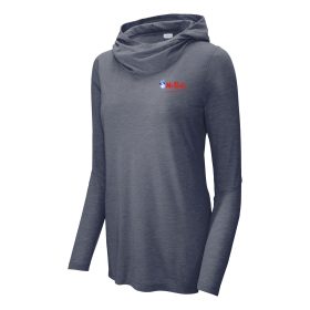 Ladies' Tri-Blend Wicking Long Sleeve Hoodie. LST406