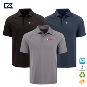 C&B Men's Prospect Recycled Featherlight Stretch Sport Polo. MCK01367 - DF/LC